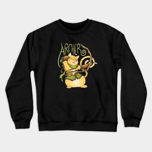 Archer Cat - Videogame RPG Class Crewneck Sweatshirt